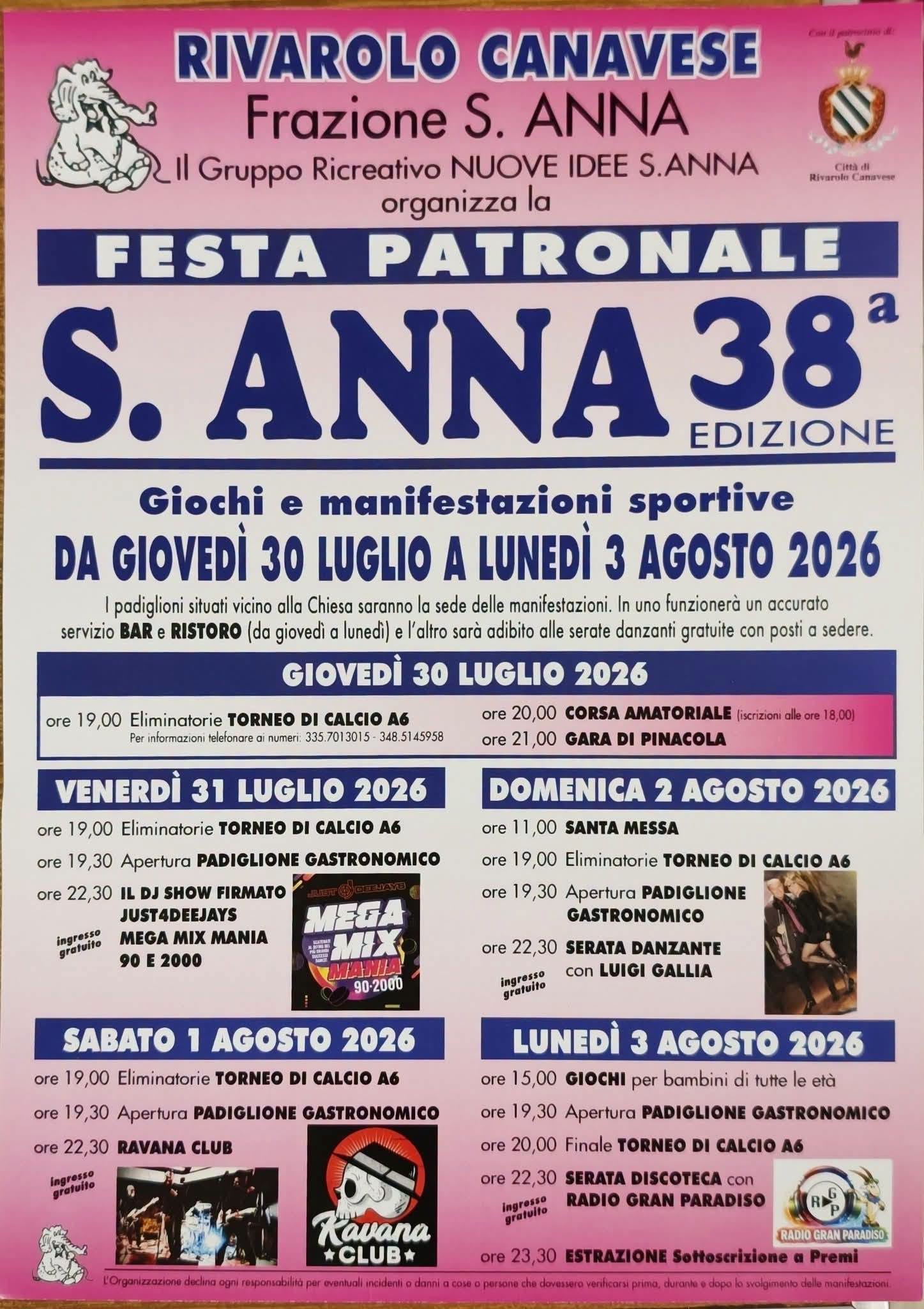 Festa Patronale di Sant'Anna - 38ª Edizione