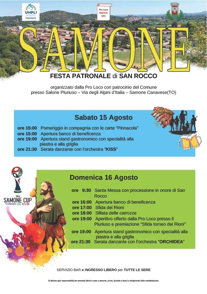 Festa Patronale di San Rocco a Samone