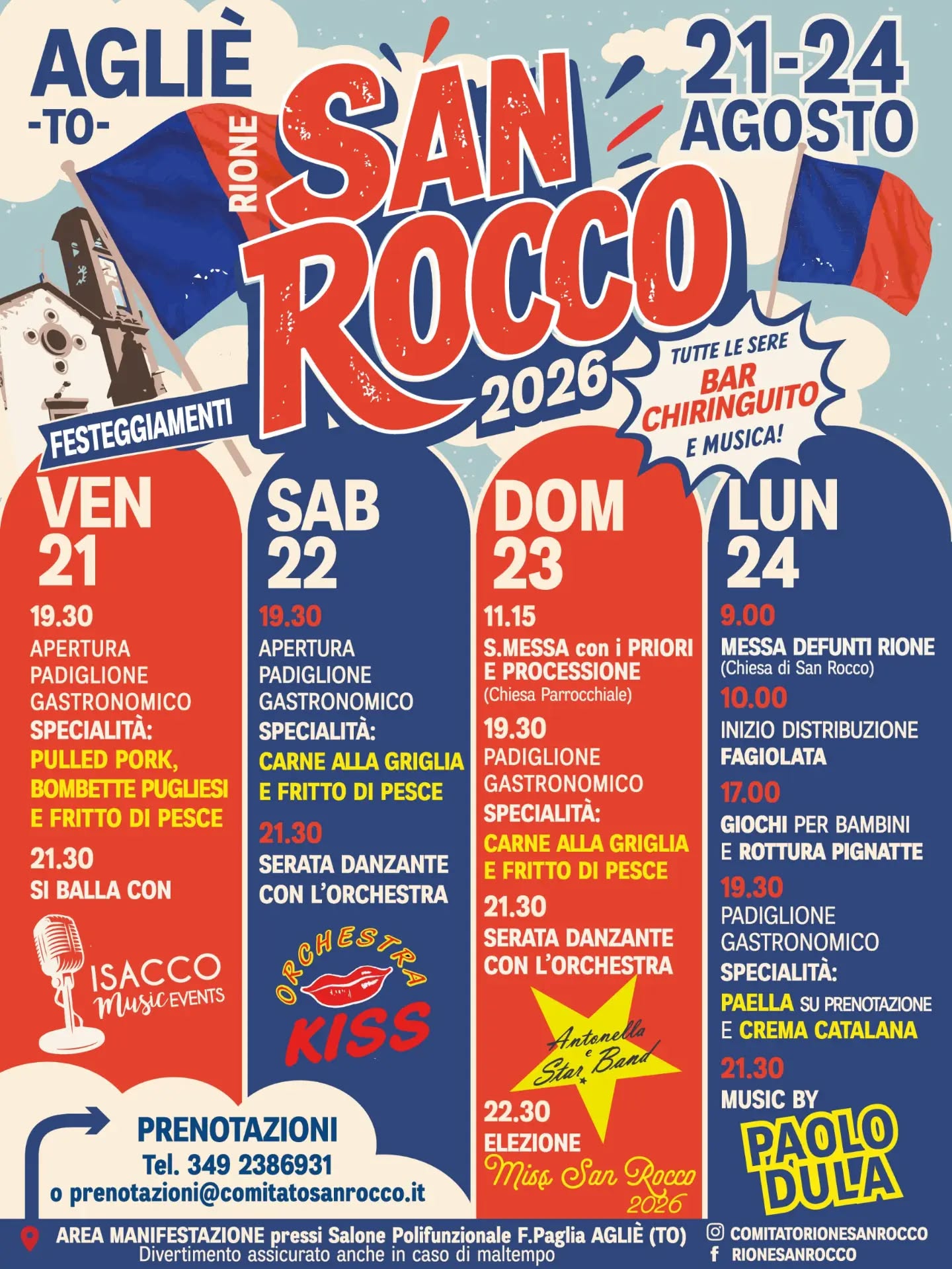 Festeggiamenti del Rione San Rocco 2026