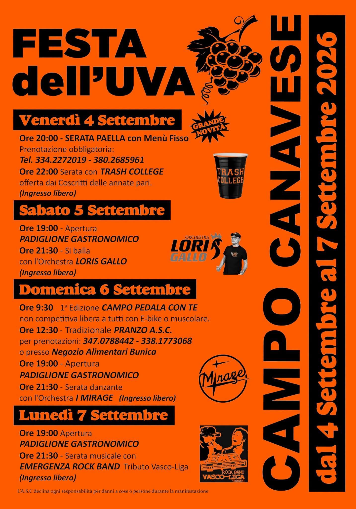 Festa dell'Uva 2026