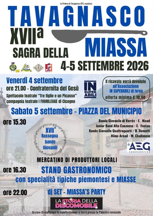 XVII Sagra della Miassa a Tavagnasco