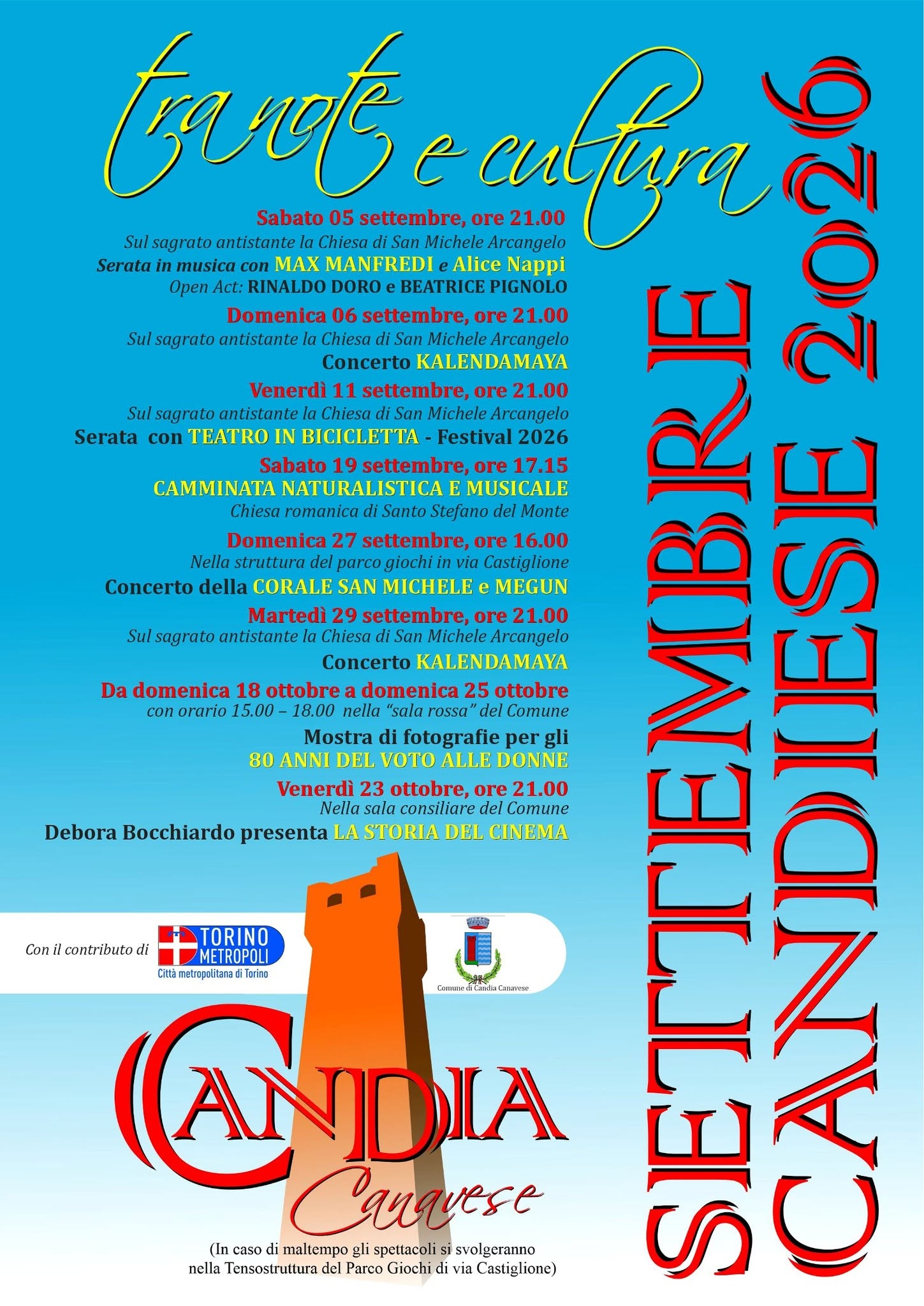 Settembre Candiese 2026: Tra Note e Cultura