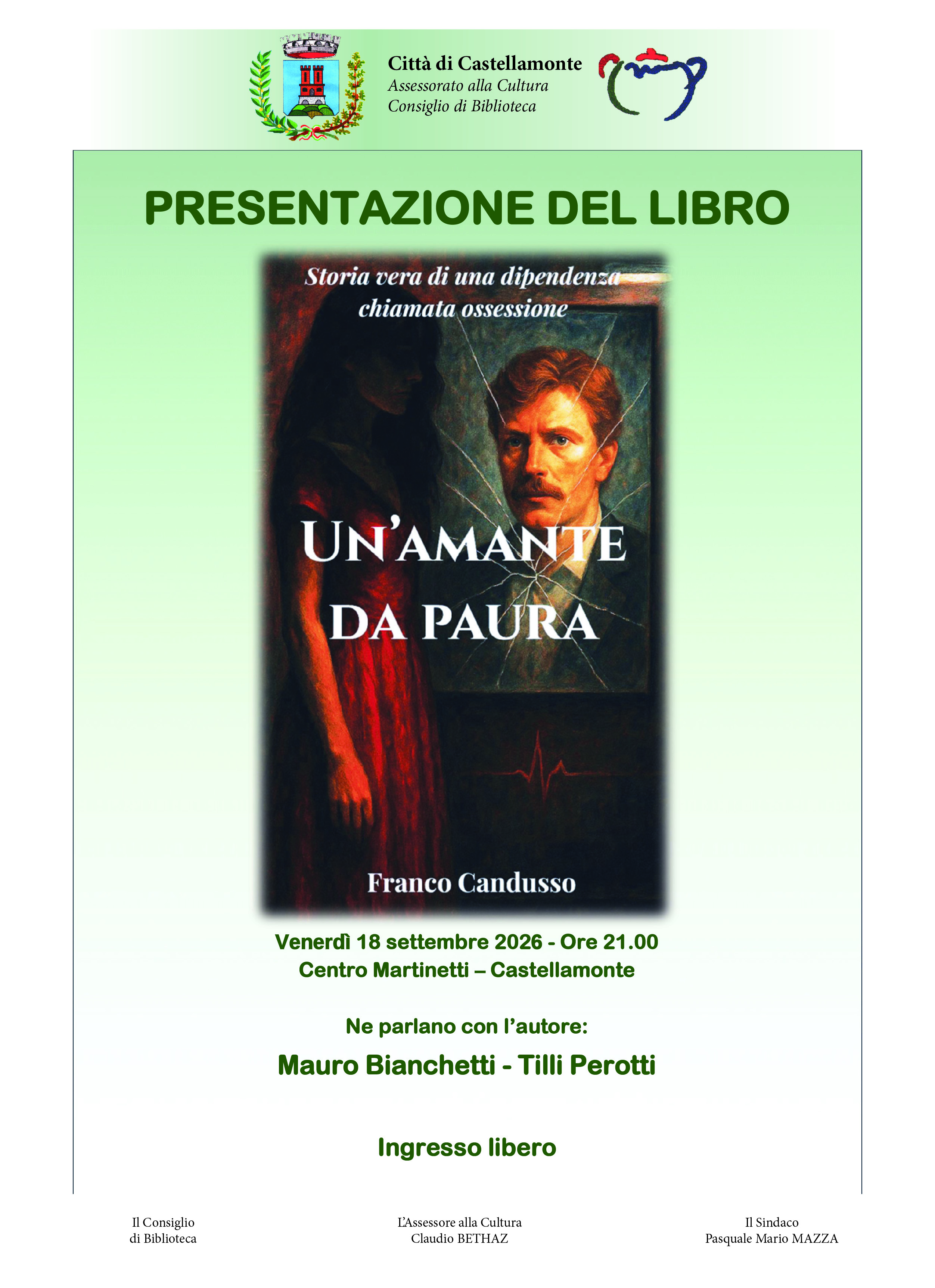 Presentazione del libro 'Un'amante da paura'