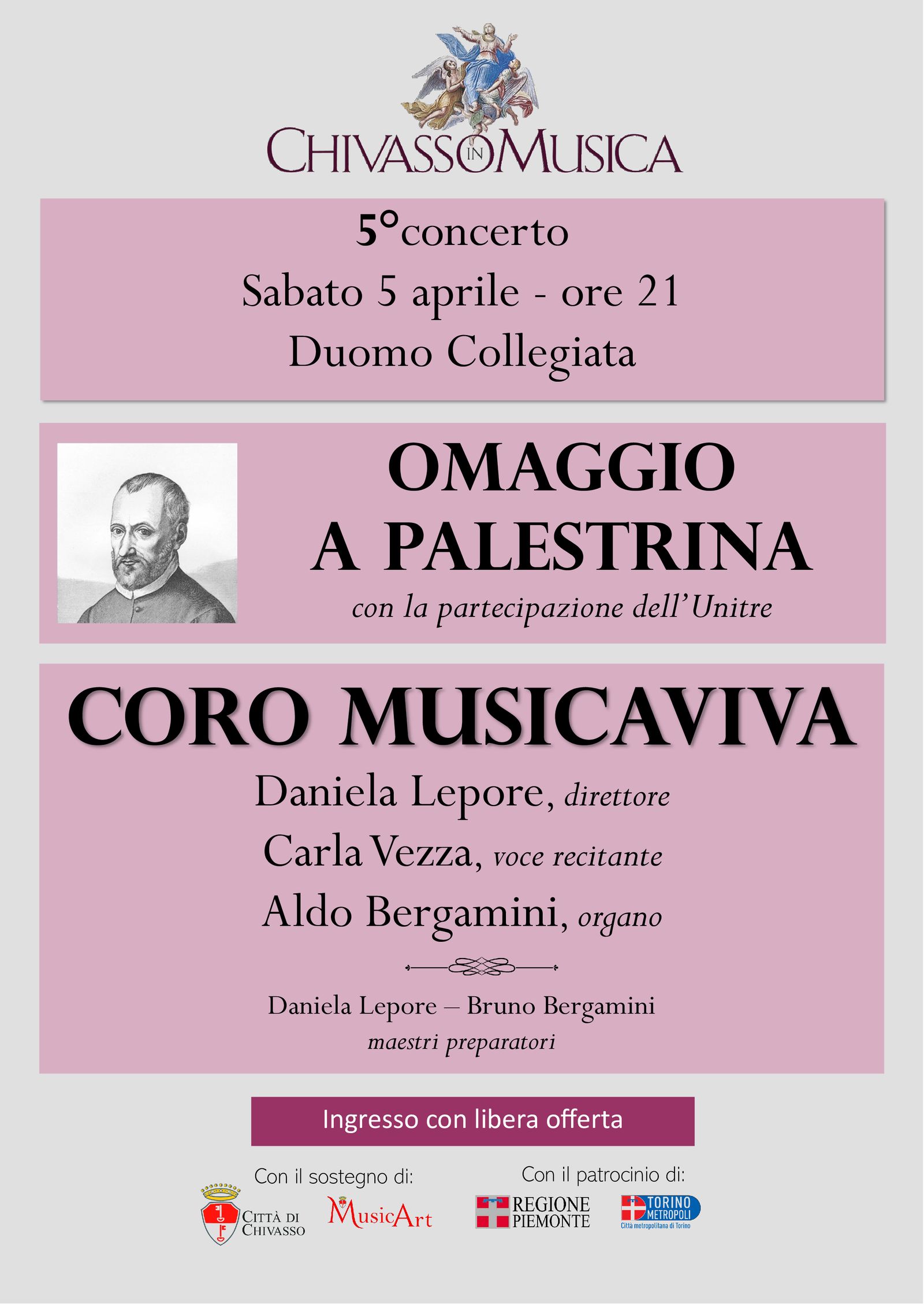 CHIVASSO - Omaggio a Giovanni Pierluigi da Palestrina