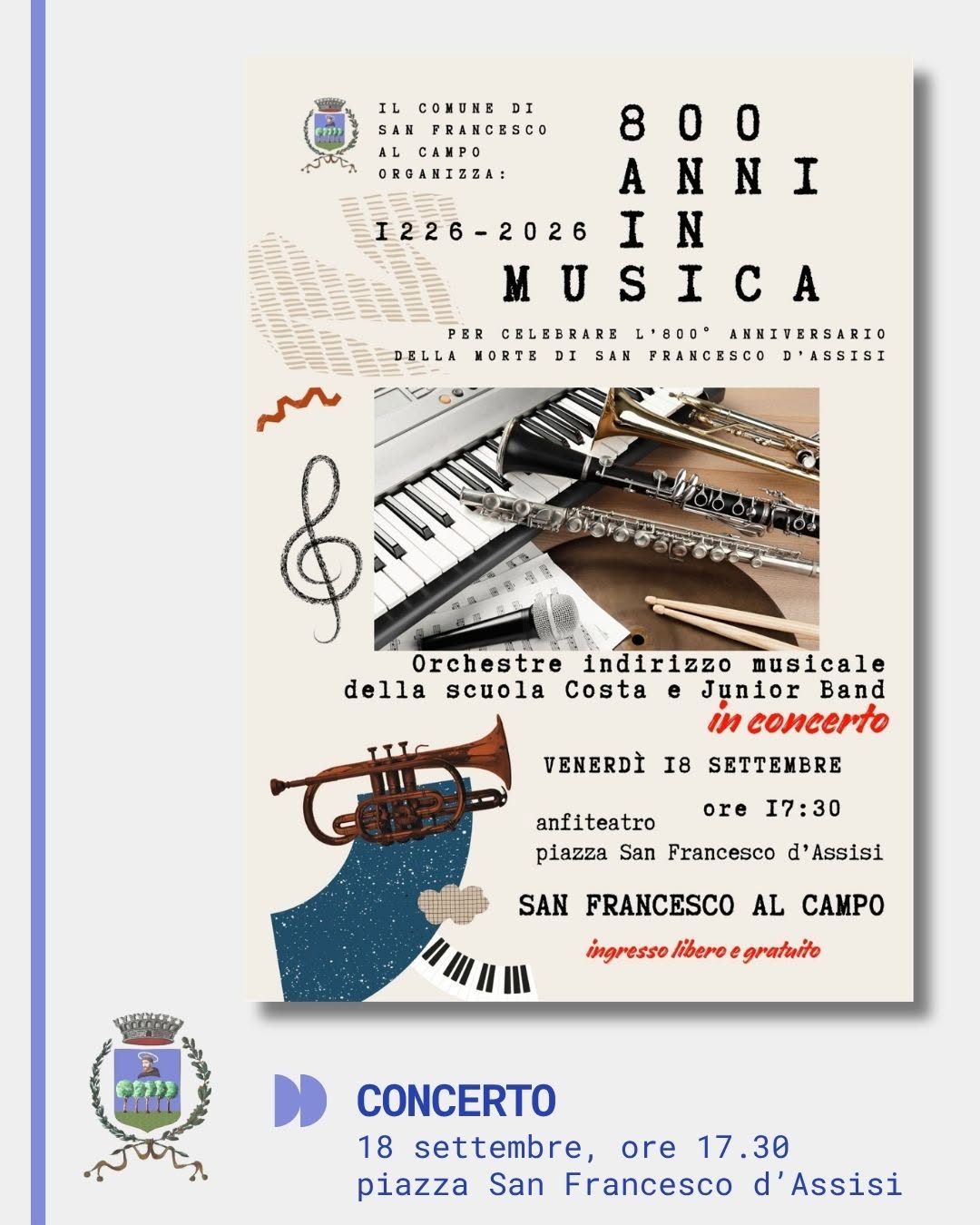 Concerto '800 anni in musica'