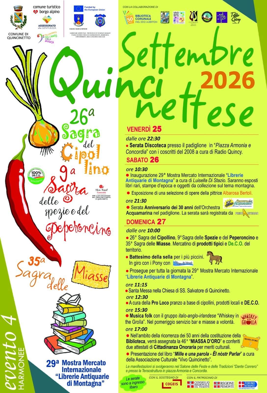 Settembre Quincinettese 2026