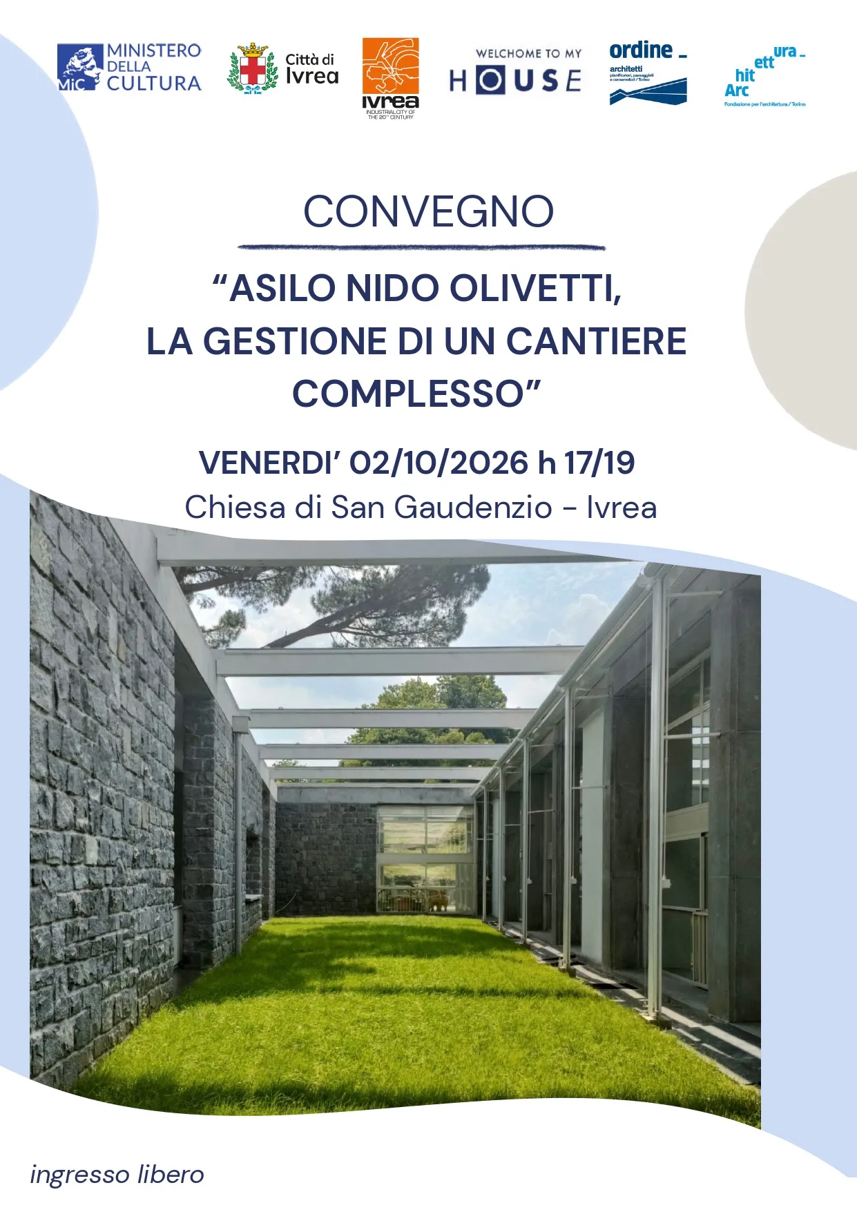 Convegno: Asilo Nido Olivetti, la gestione di un cantiere complesso