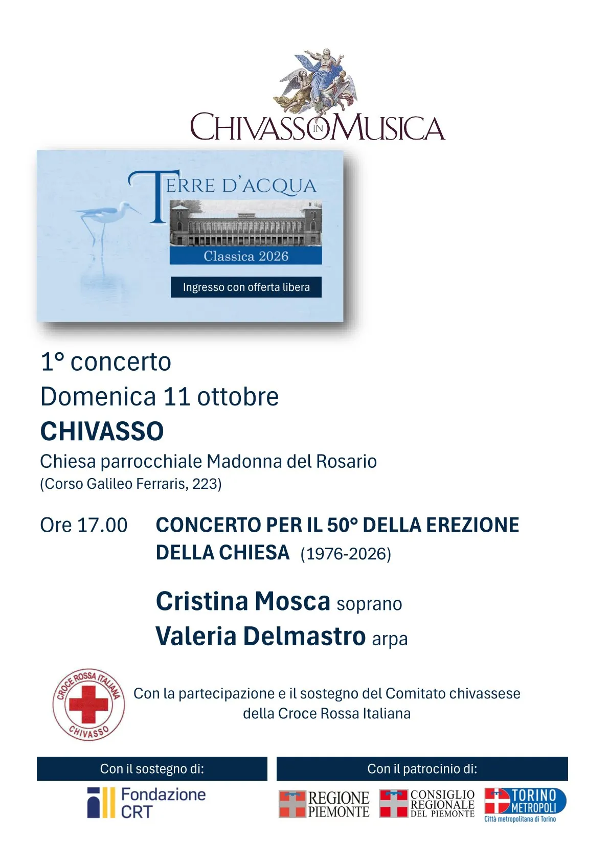 Concerto per il 50° anniversario della Chiesa Madonna del Rosario