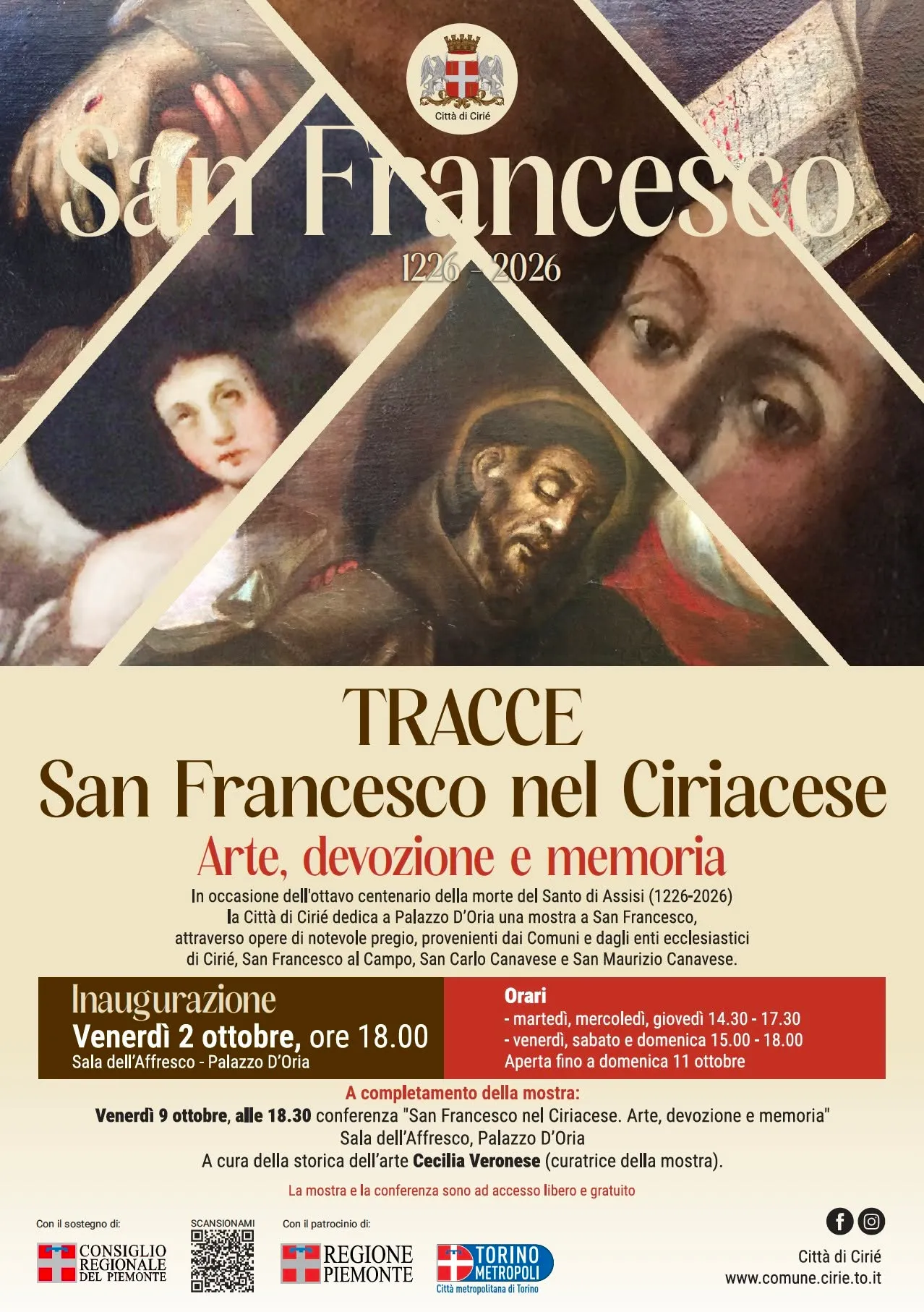 Tracce. San Francesco nel Ciriacese: Arte, devozione e memoria