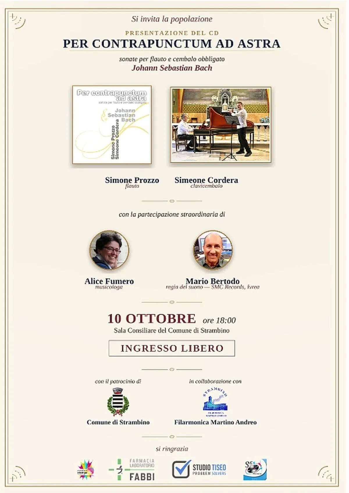 Presentazione del CD 'Per contrapunctum ad astra'