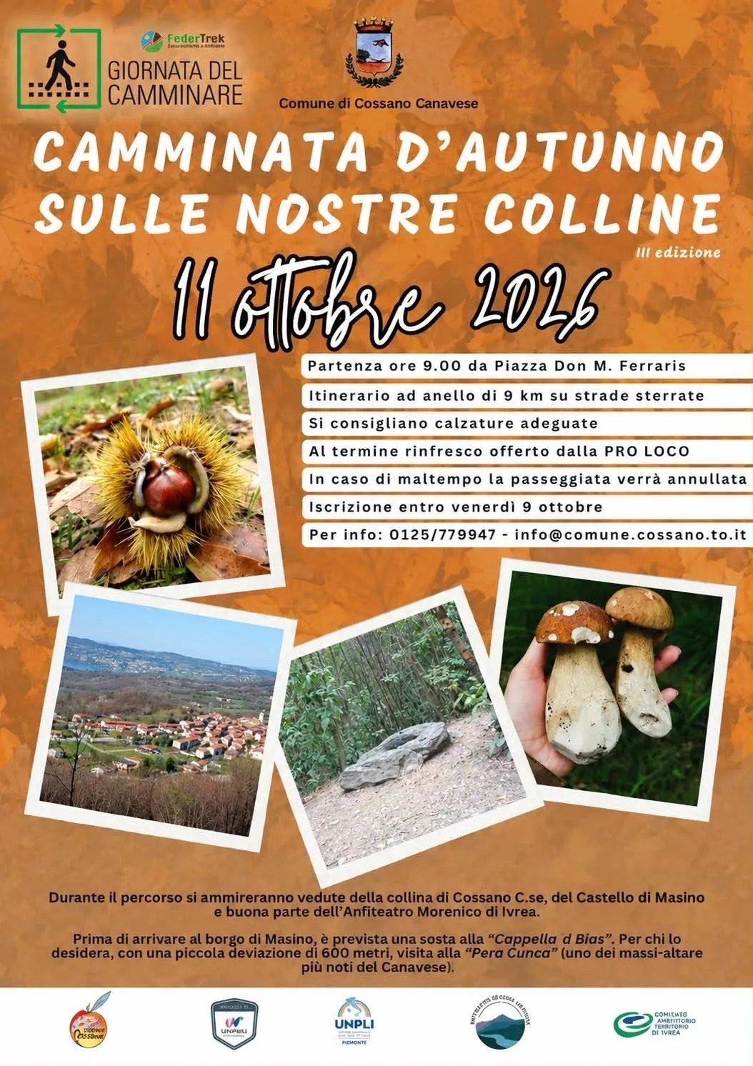 Camminata d'Autunno sulle Nostre Colline