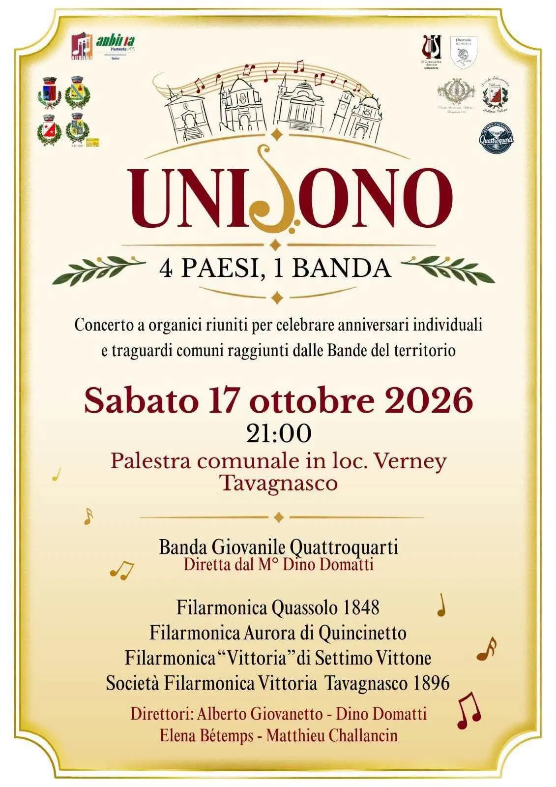 Concerto Unisono: 4 Paesi, 1 Banda