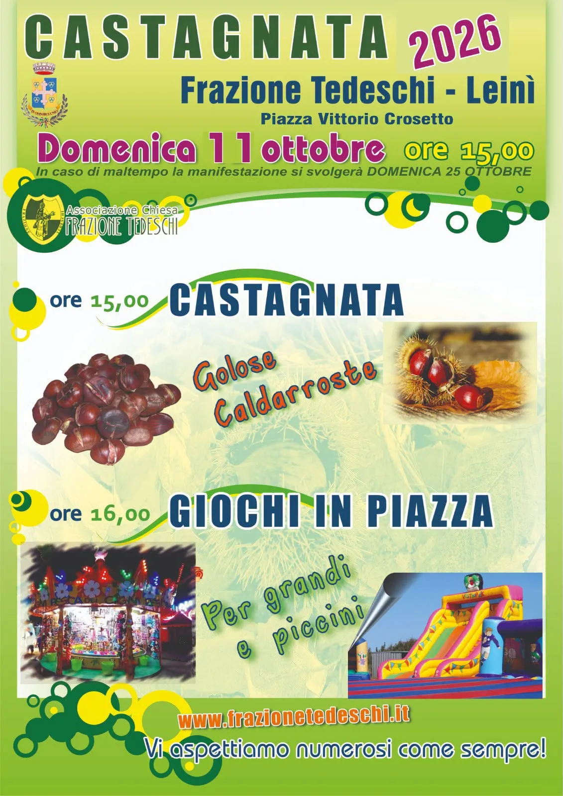 Castagnata 2026 a Frazione Tedeschi