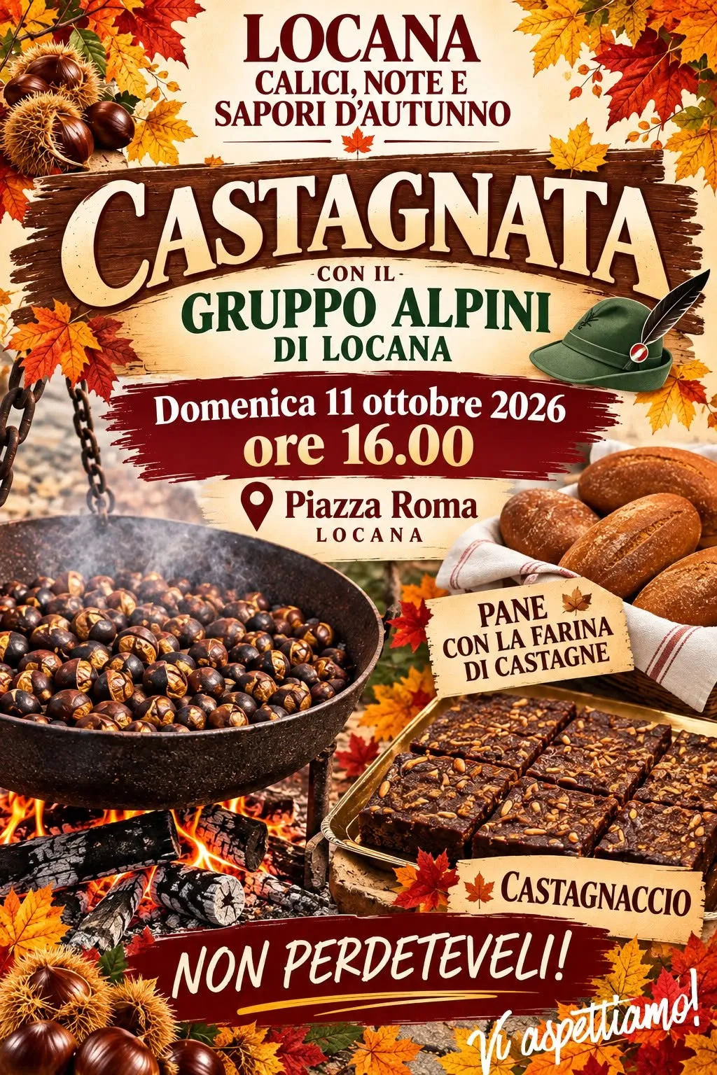 Castagnata con il Gruppo Alpini di Locana