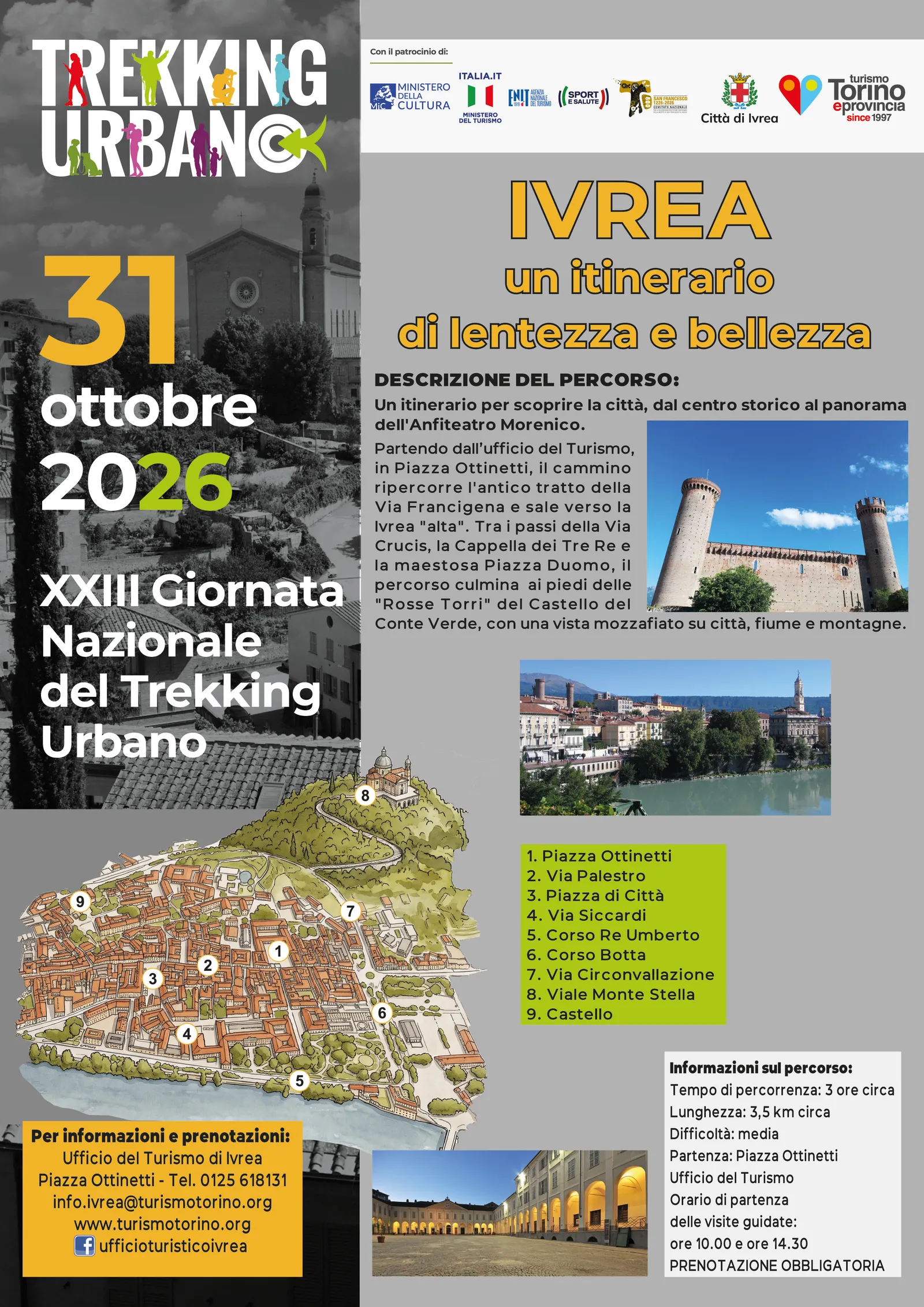 XXIII Giornata Nazionale del Trekking Urbano a Ivrea