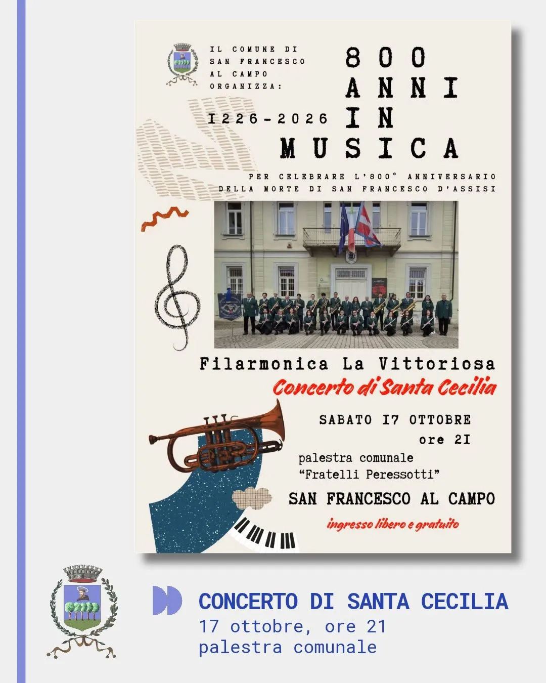 800 anni in musica: Concerto di Santa Cecilia