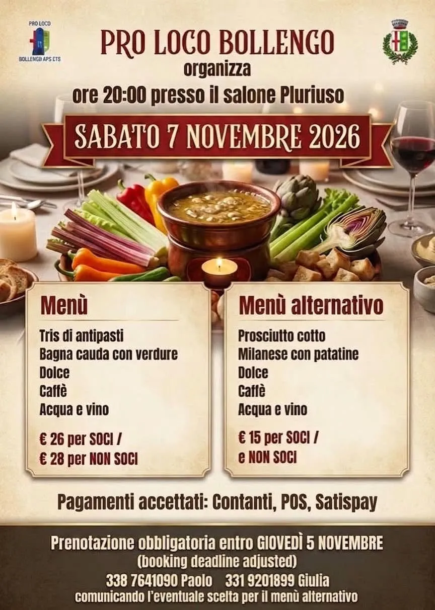 Cena Tradizionale della Pro Loco Bollengo