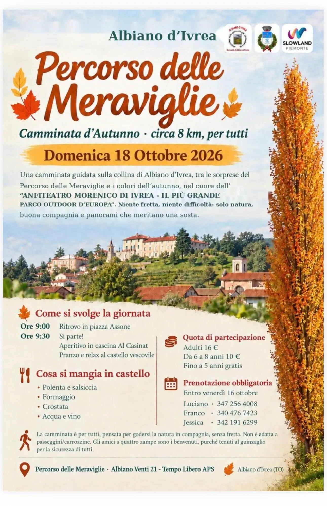 Percorso delle Meraviglie: Camminata d'Autunno ad Albiano d'Ivrea