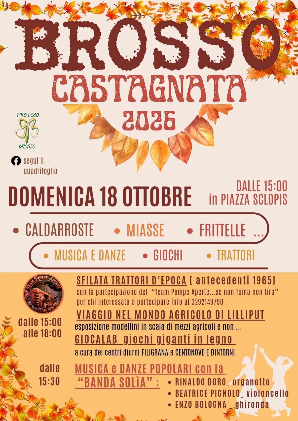 Castagnata 2026 a Brosso