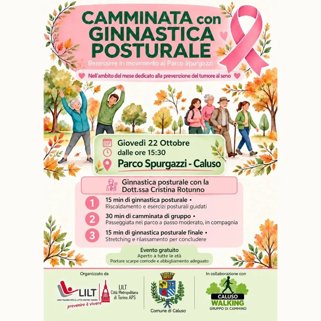 Camminata con Ginnastica Posturale al Parco Spurgazzi