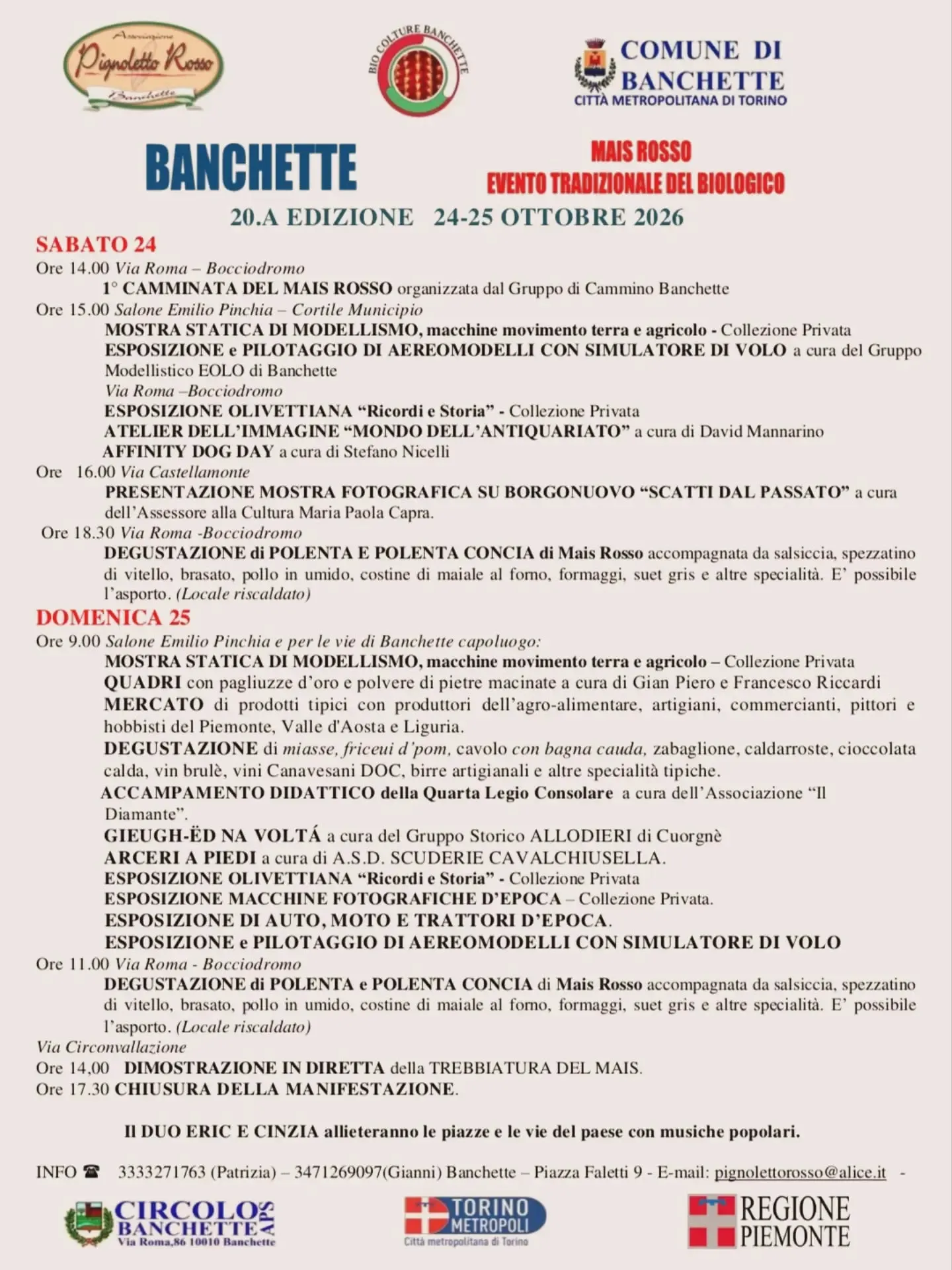 Festa del Mais Rosso a Banchette