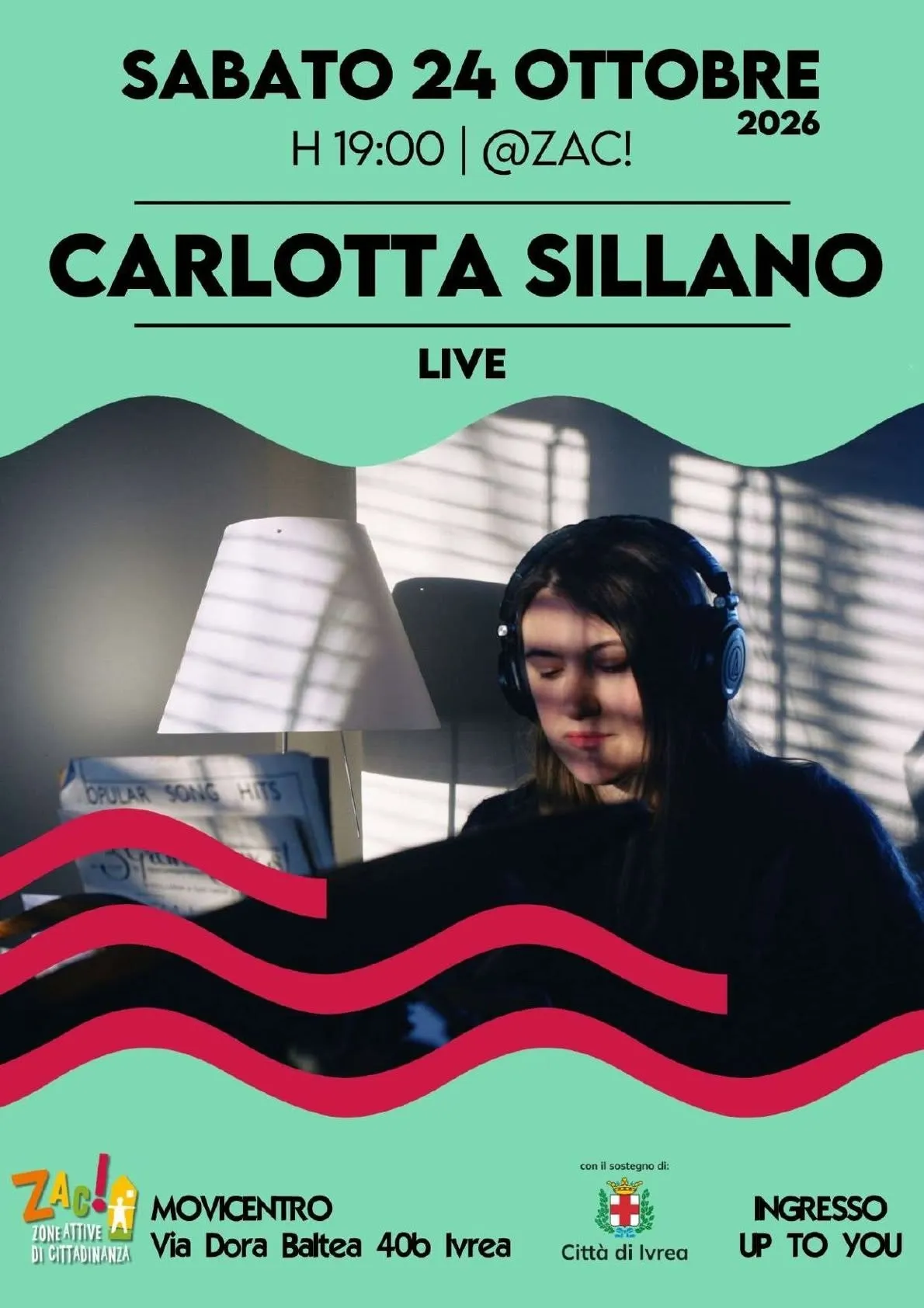 Concerto di Carlotta Sillano al Movicentro