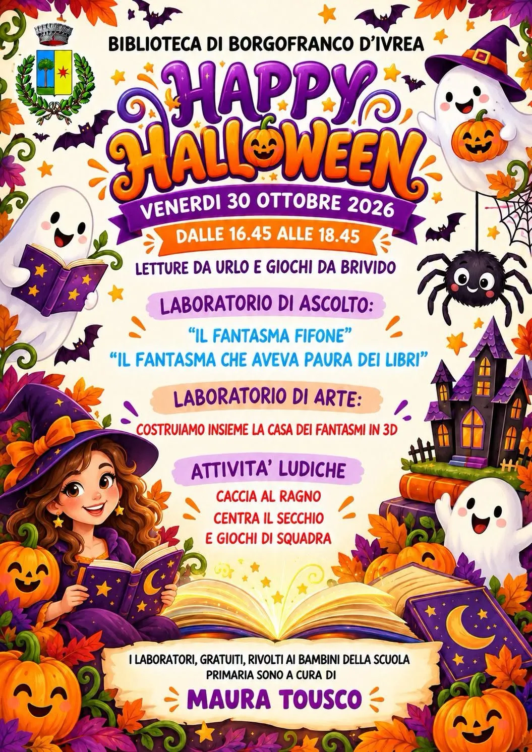 Happy Halloween alla Biblioteca di Borgofranco d'Ivrea