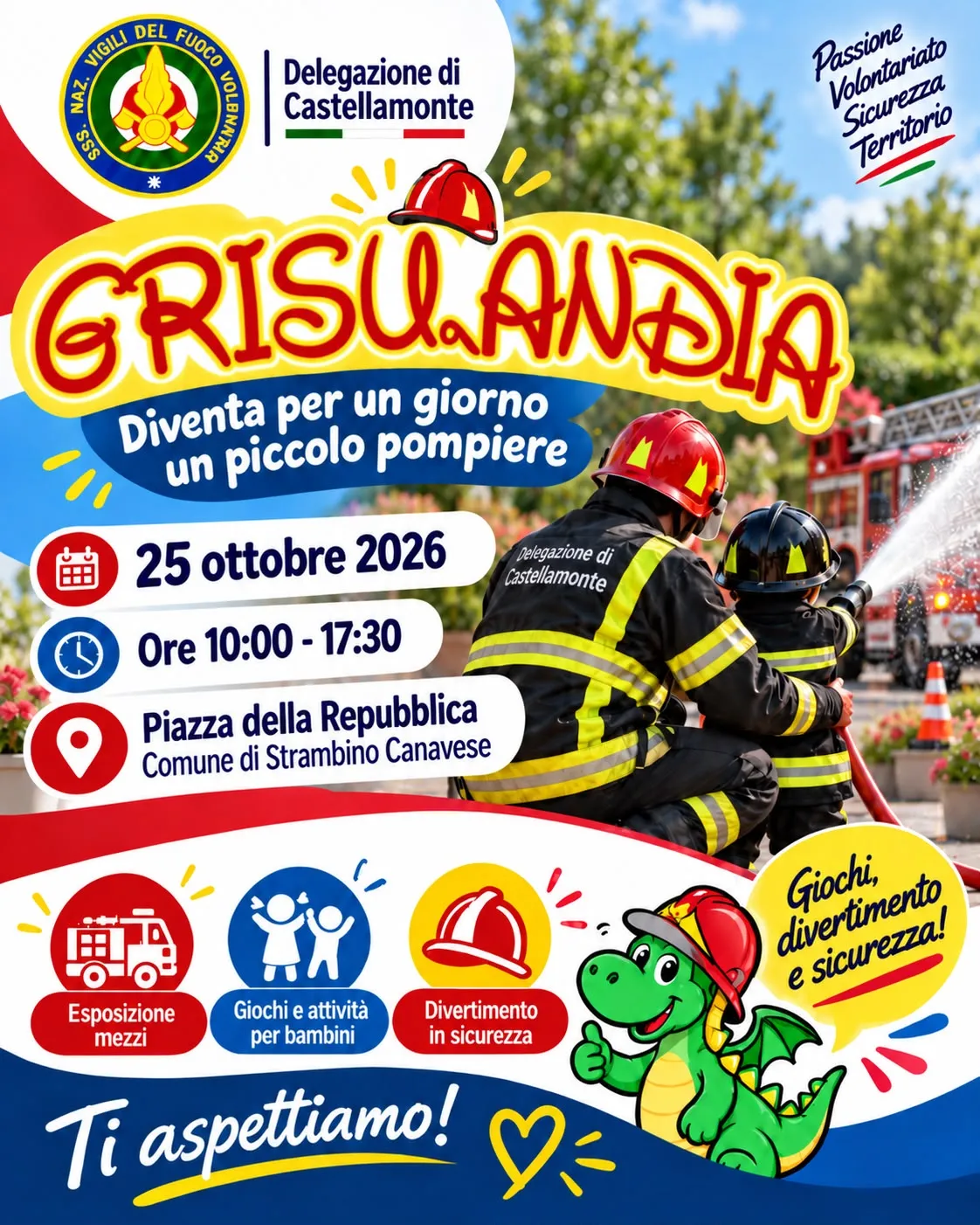 Grisulandia: Diventa per un giorno un piccolo pompiere