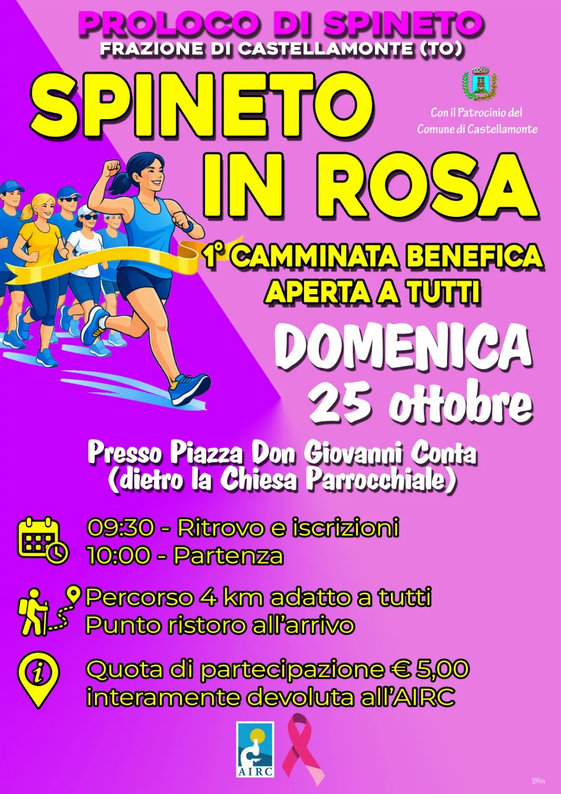 Spineto in Rosa: 1ª Camminata Benefica