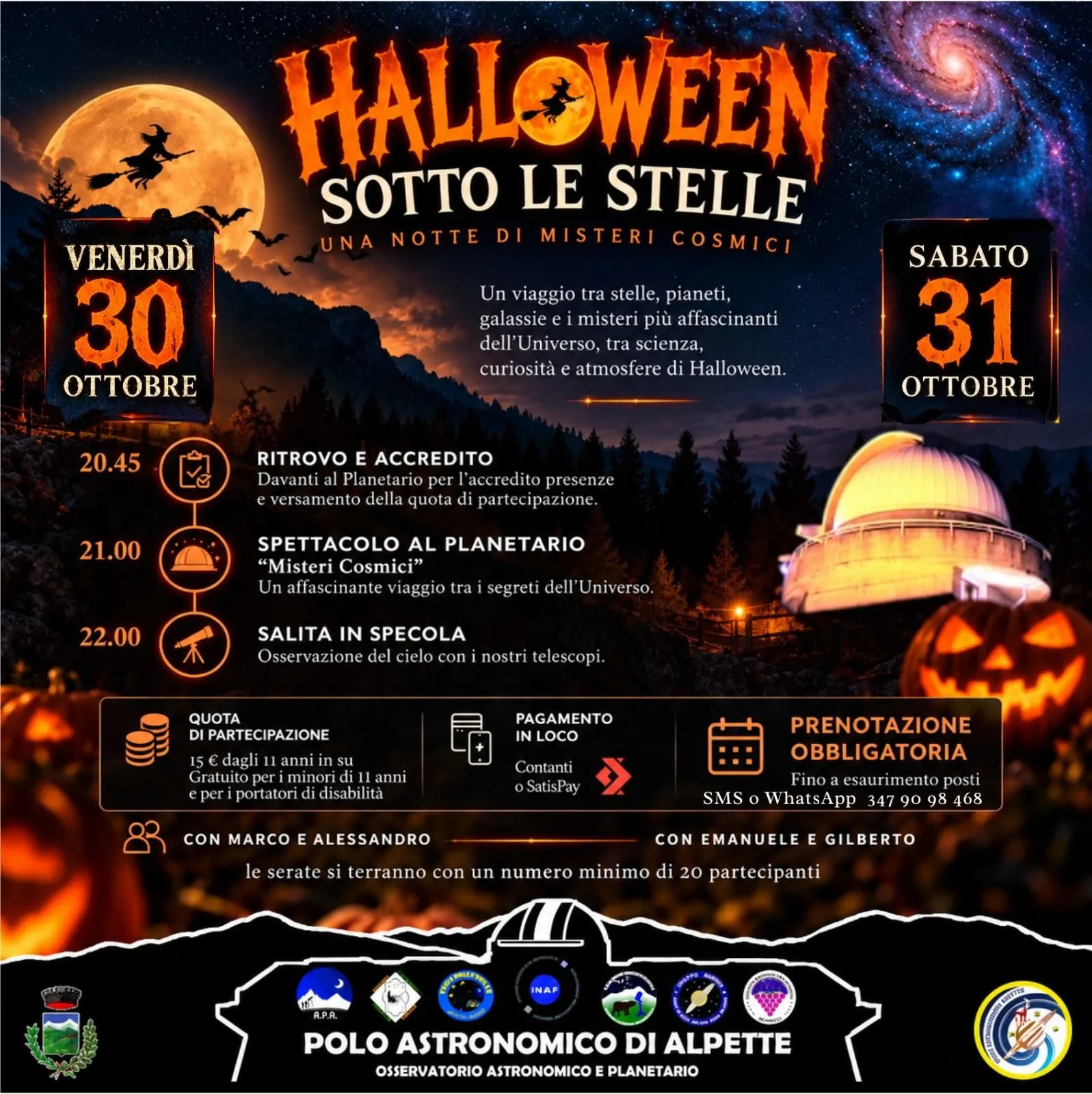 Halloween sotto le stelle: una notte di misteri cosmici
