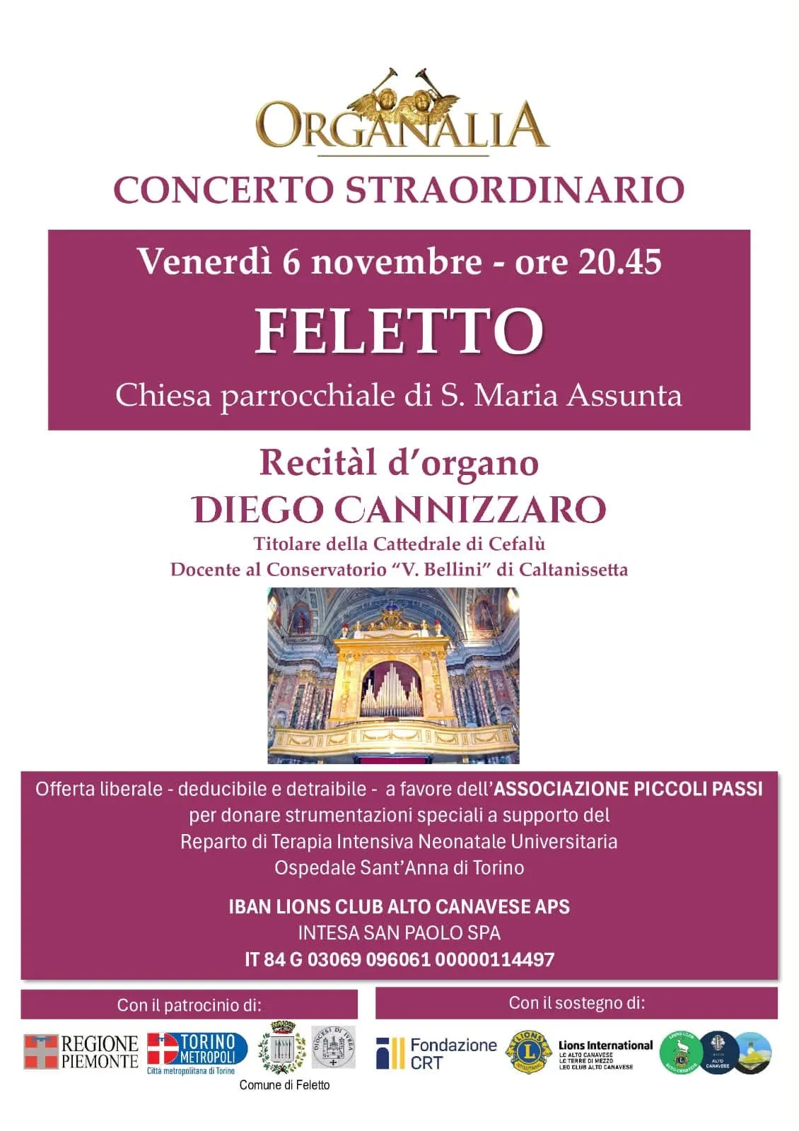 Concerto Straordinario Organalia a Feletto