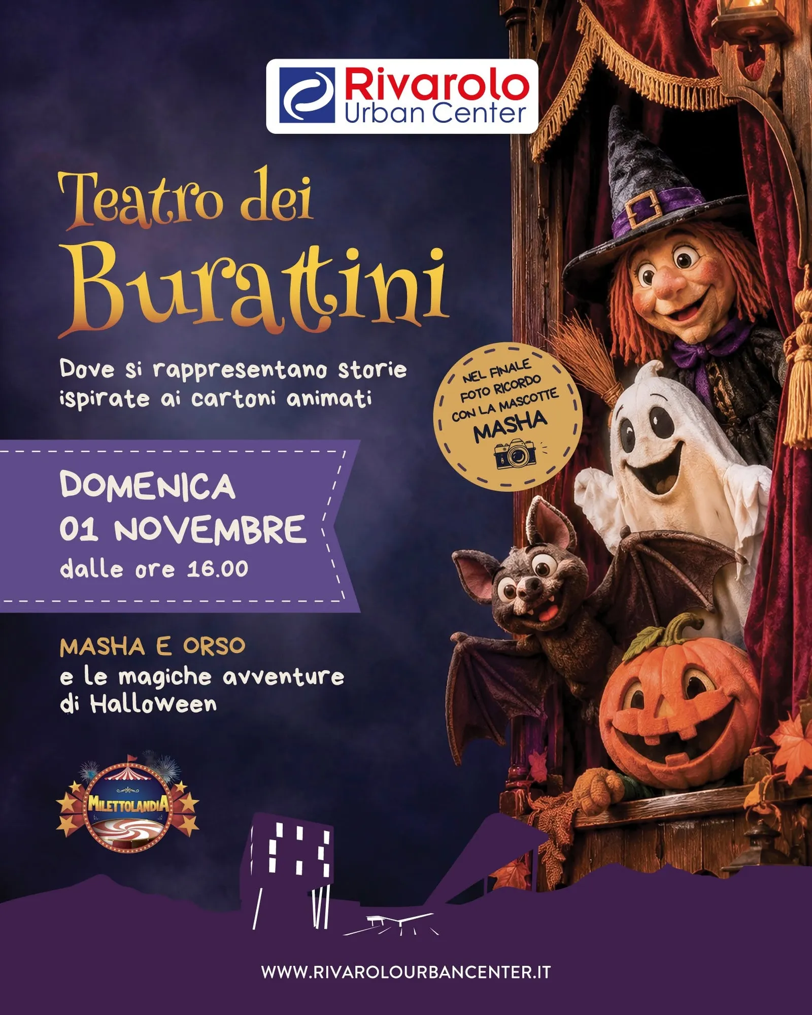 Teatro dei Burattini: Masha e Orso e le Magiche Avventure di Halloween