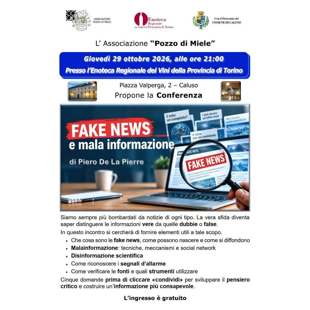 Conferenza: Fake news e mala informazione