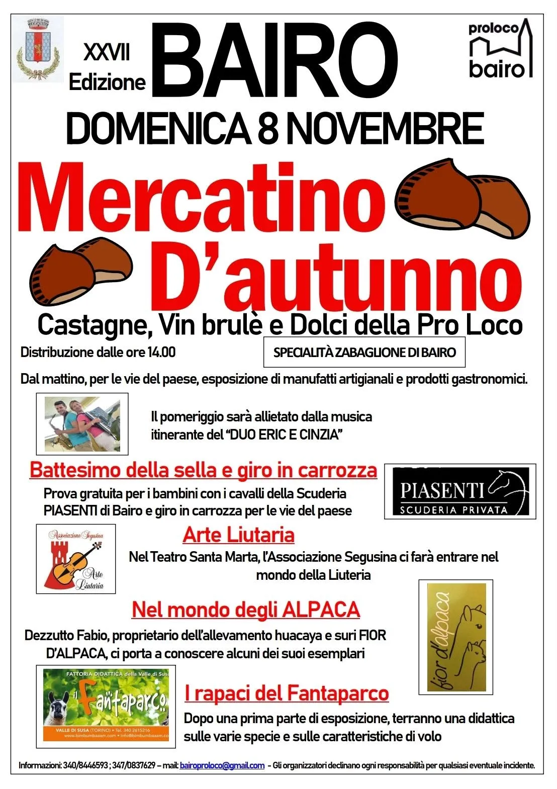 Mercatino d'Autunno a Bairo
