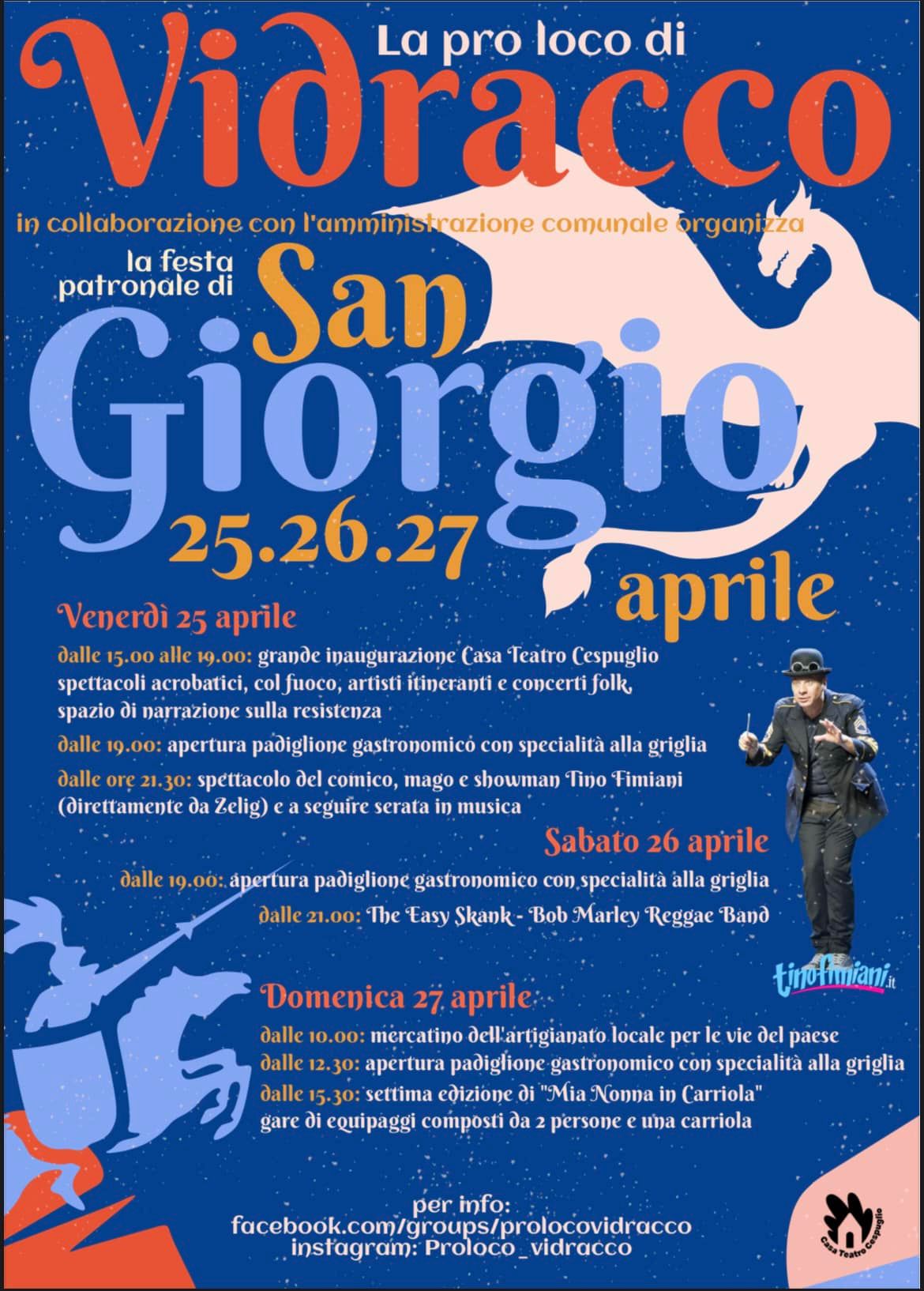 VIDRACCO - Festa patronale di San Giorgio