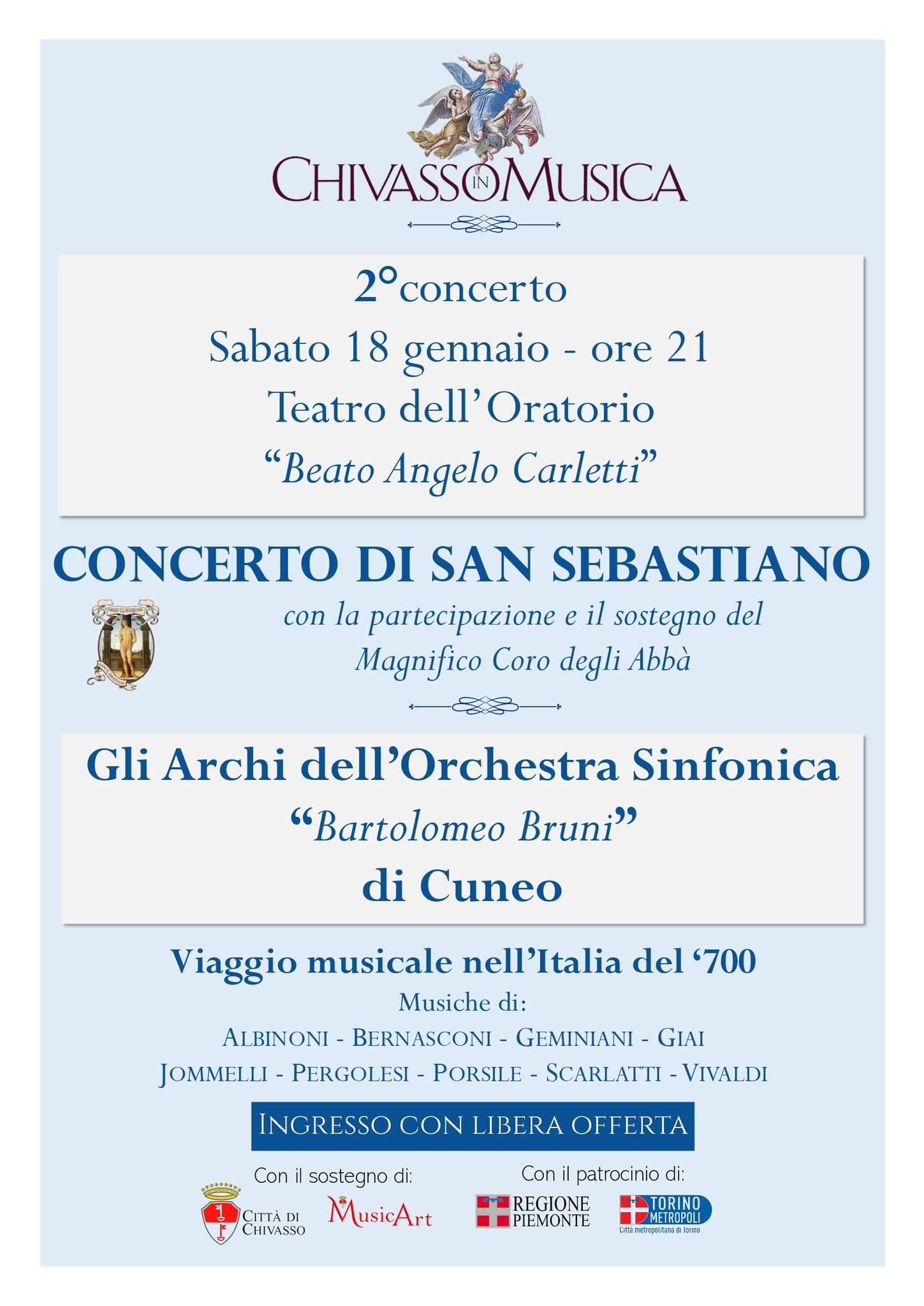 CHIVASSO - Concerto di San Sebastiano