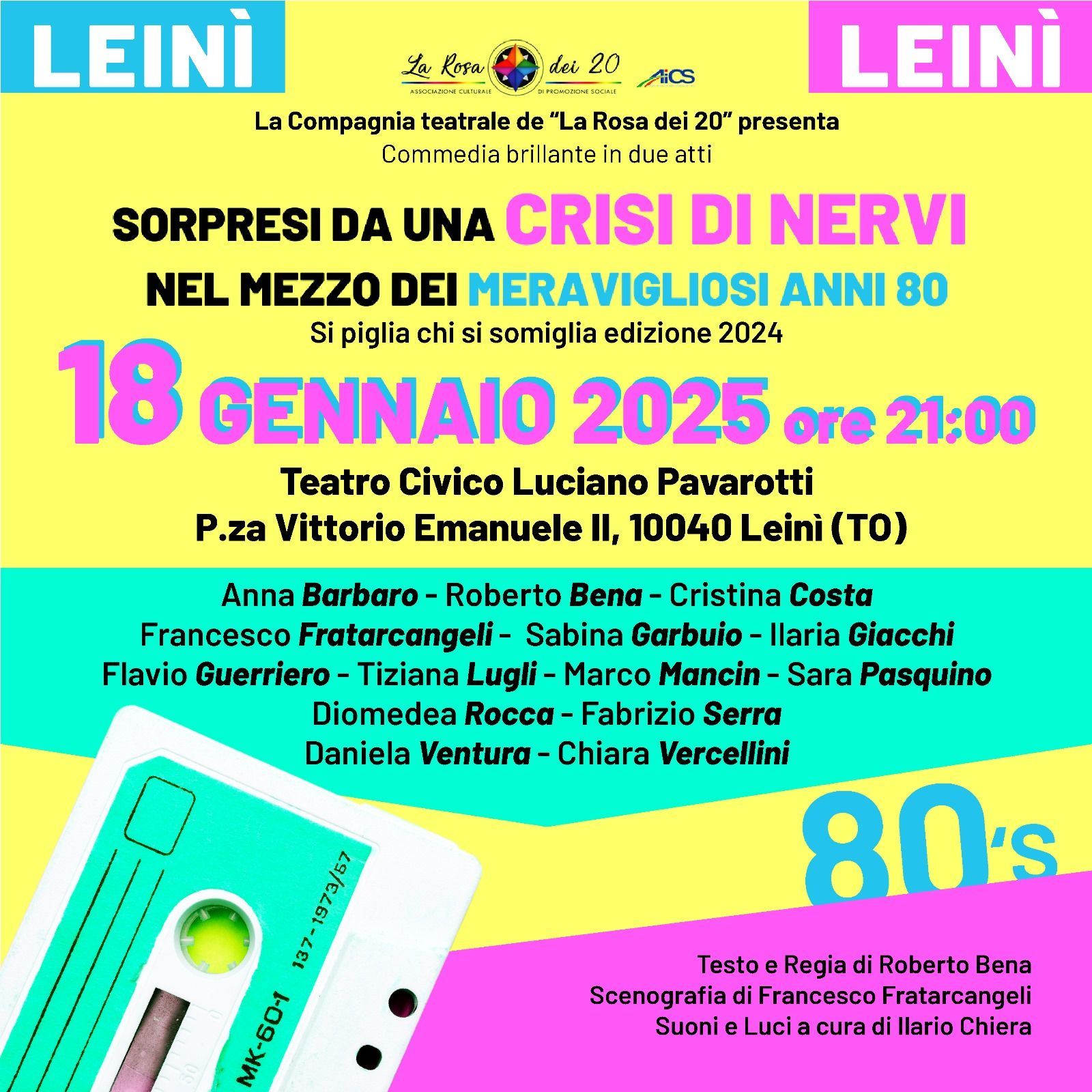 LEINI - Sorpresi da una crisi di nervi nel mezzo dei meravigliosi anni ‘80