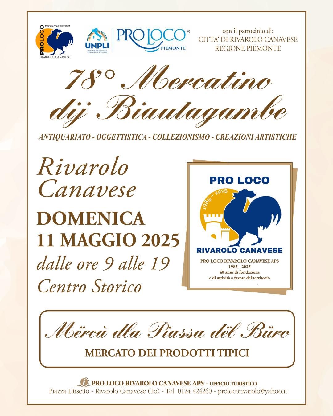 RIVAROLO CANAVESE - Mercatino dij Biautagambe