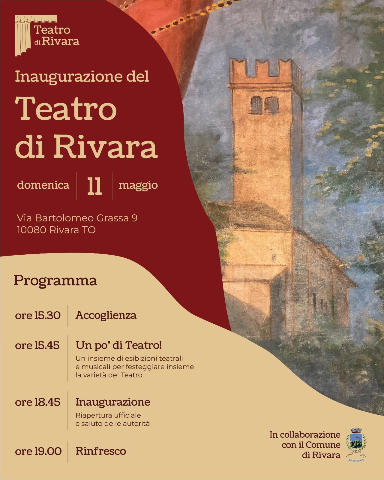 RIVARA - Inaugurazione del Teatro di Rivara