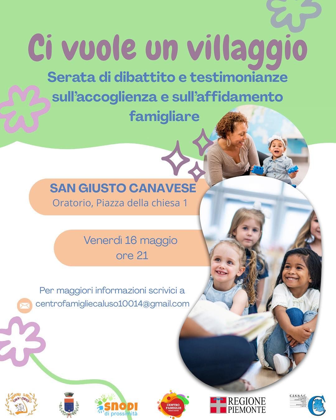 SAN GIUSTO CANAVESE - Incontro sull'affidamento famigliare