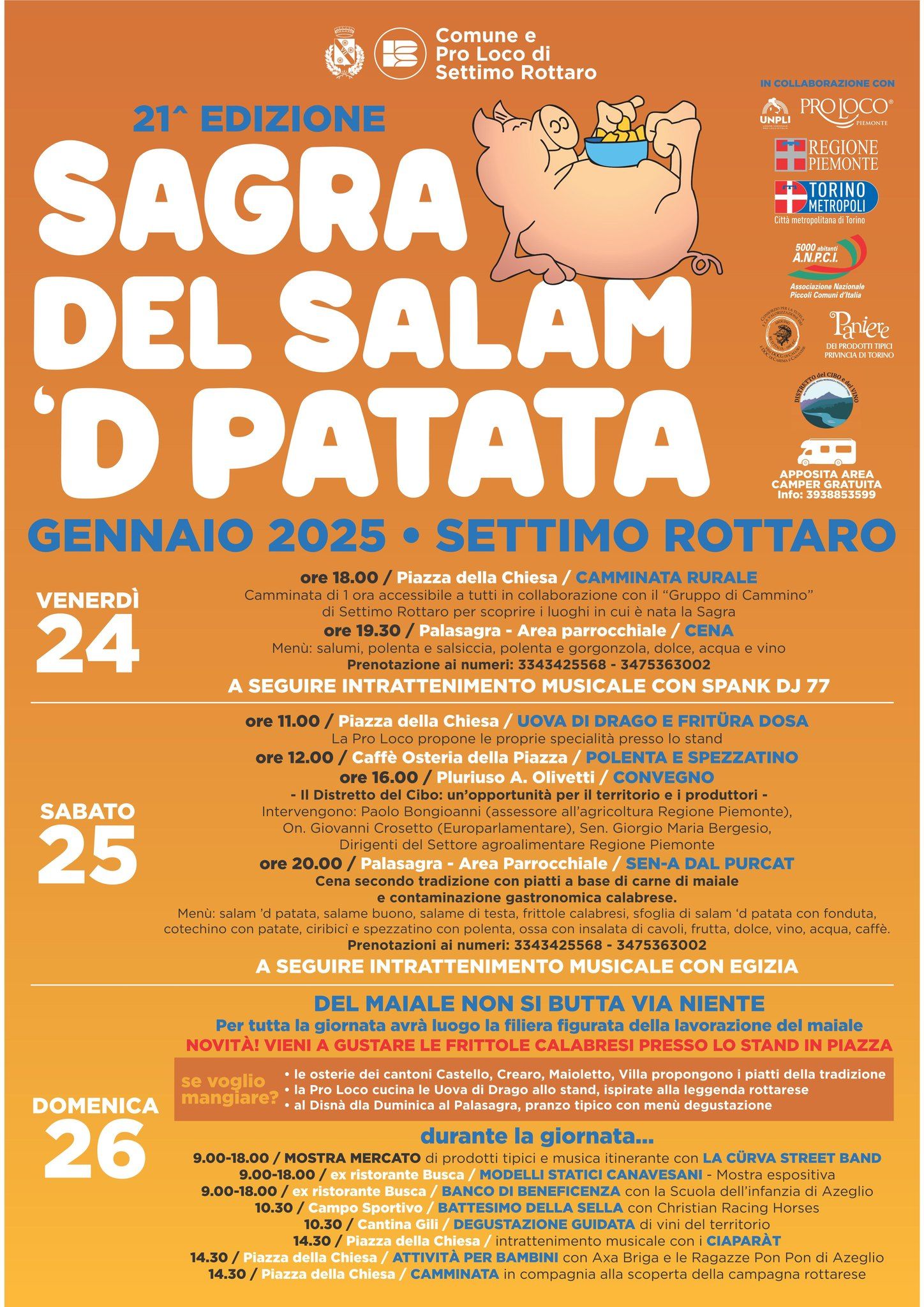SETTIMO ROTTARO - Sagra del Salam 'd Patata