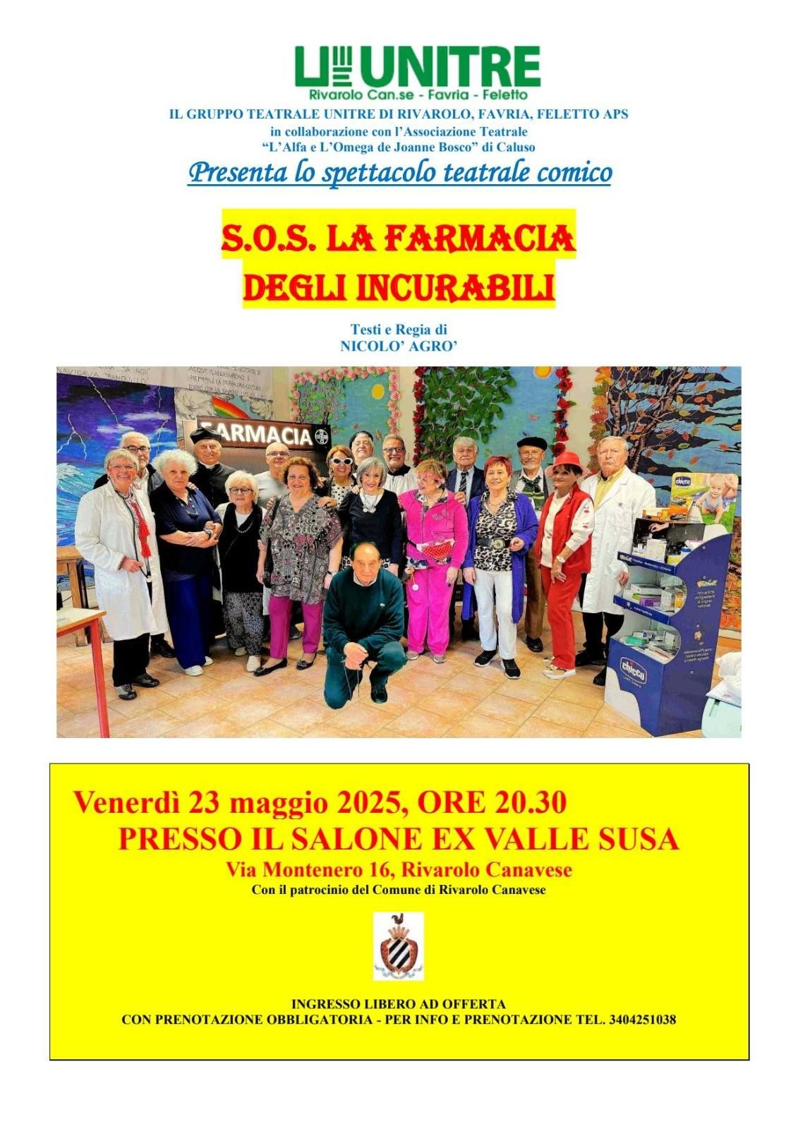RIVAROLO CANAVESE - Sos la farmacia degli incurabili