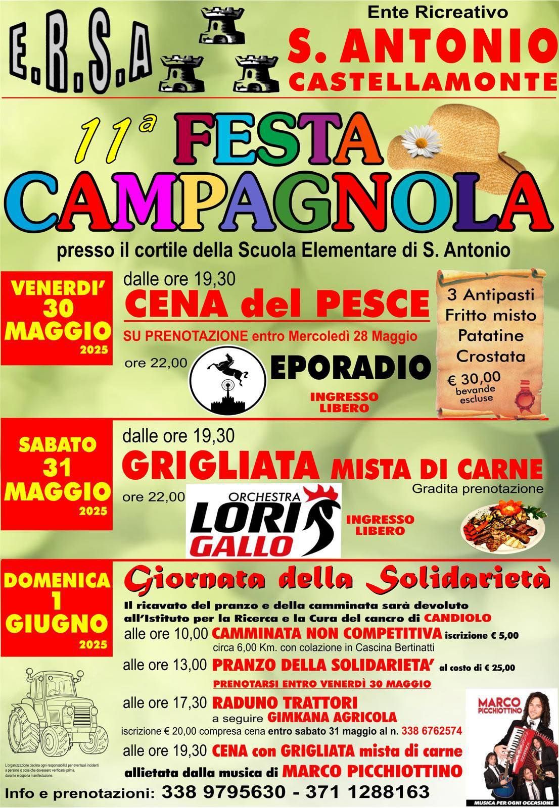 CASTELLAMONTE - Festa campagnola a Sant'Antonio