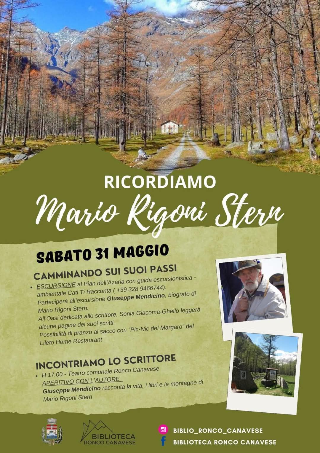 VALPRATO SOANA-RONCO CANAVESE - Ricordiamo Mario Rigoni Stern