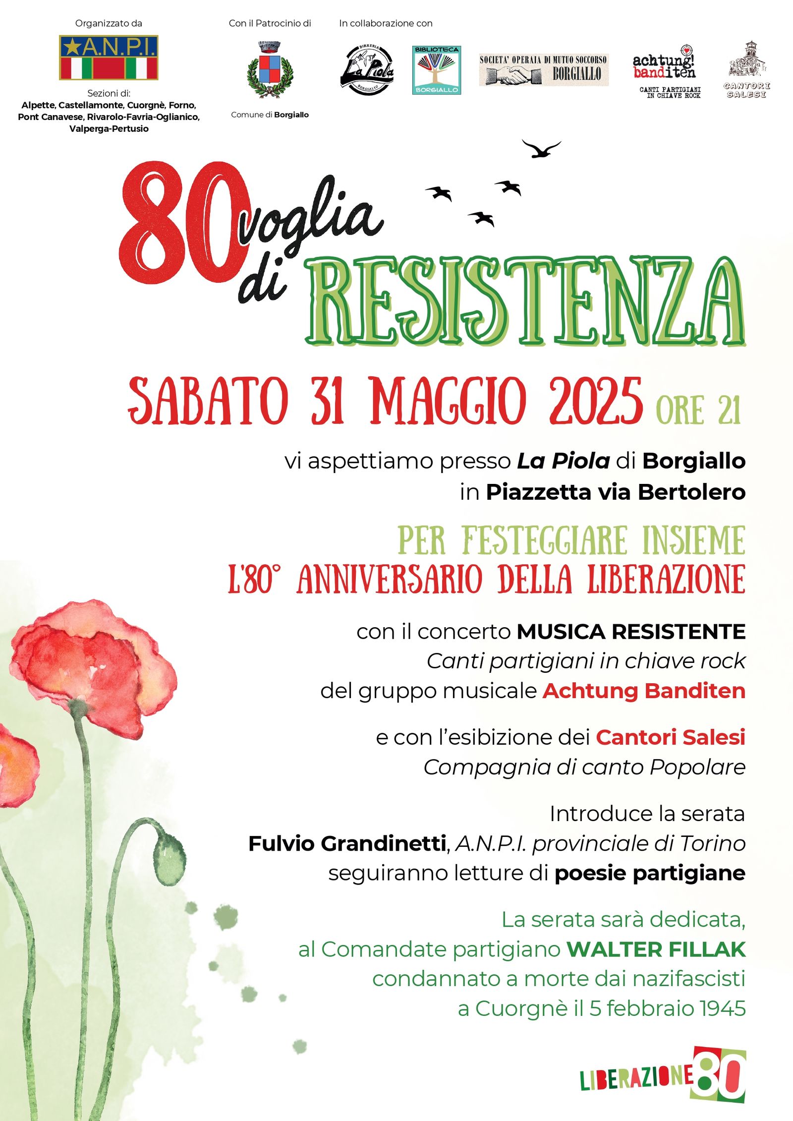 BORGIALLO - 80 voglia di Resistenza