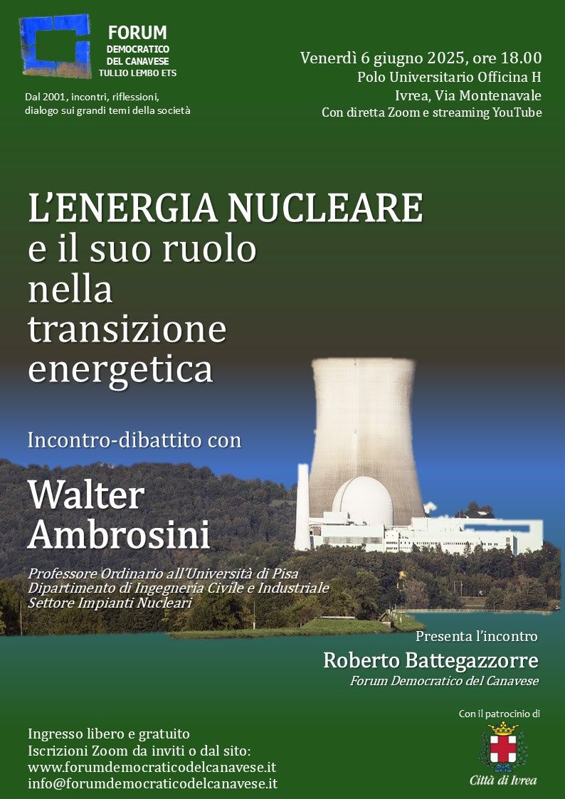 IVREA - L'energia nucleare e il suo ruolo nella transizione energetica