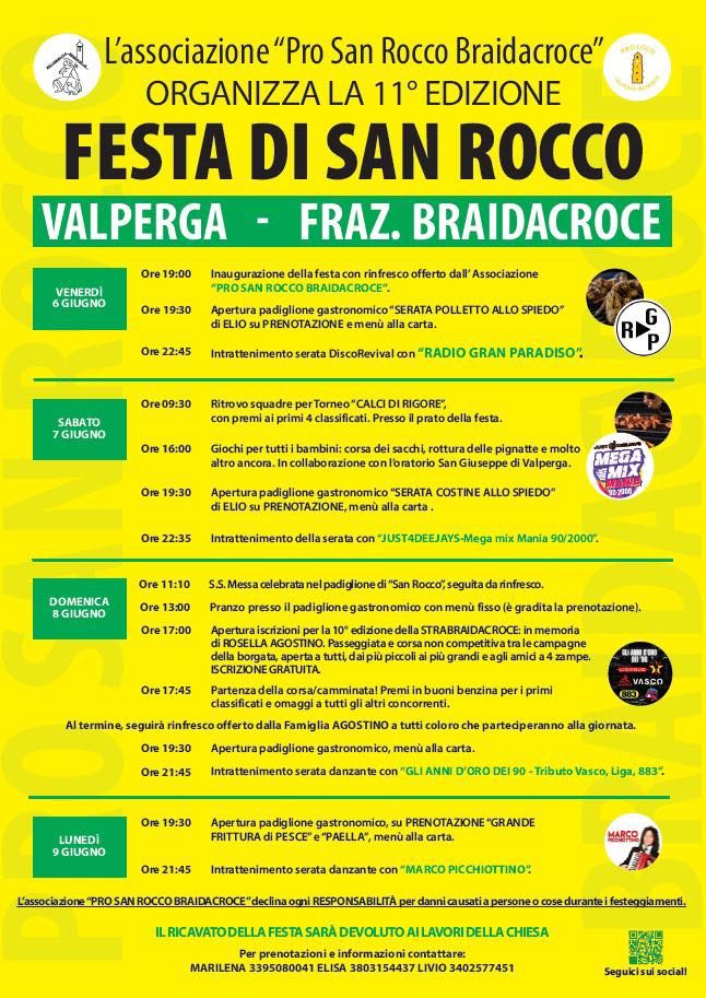 VALPERGA - Festa di San Rocco