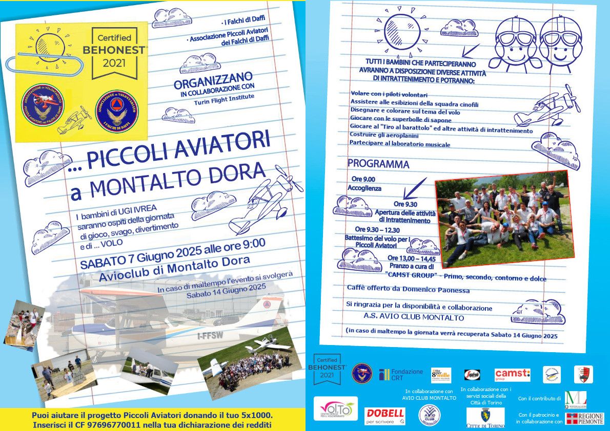 MONTALTO DORA - Piccoli aviatori