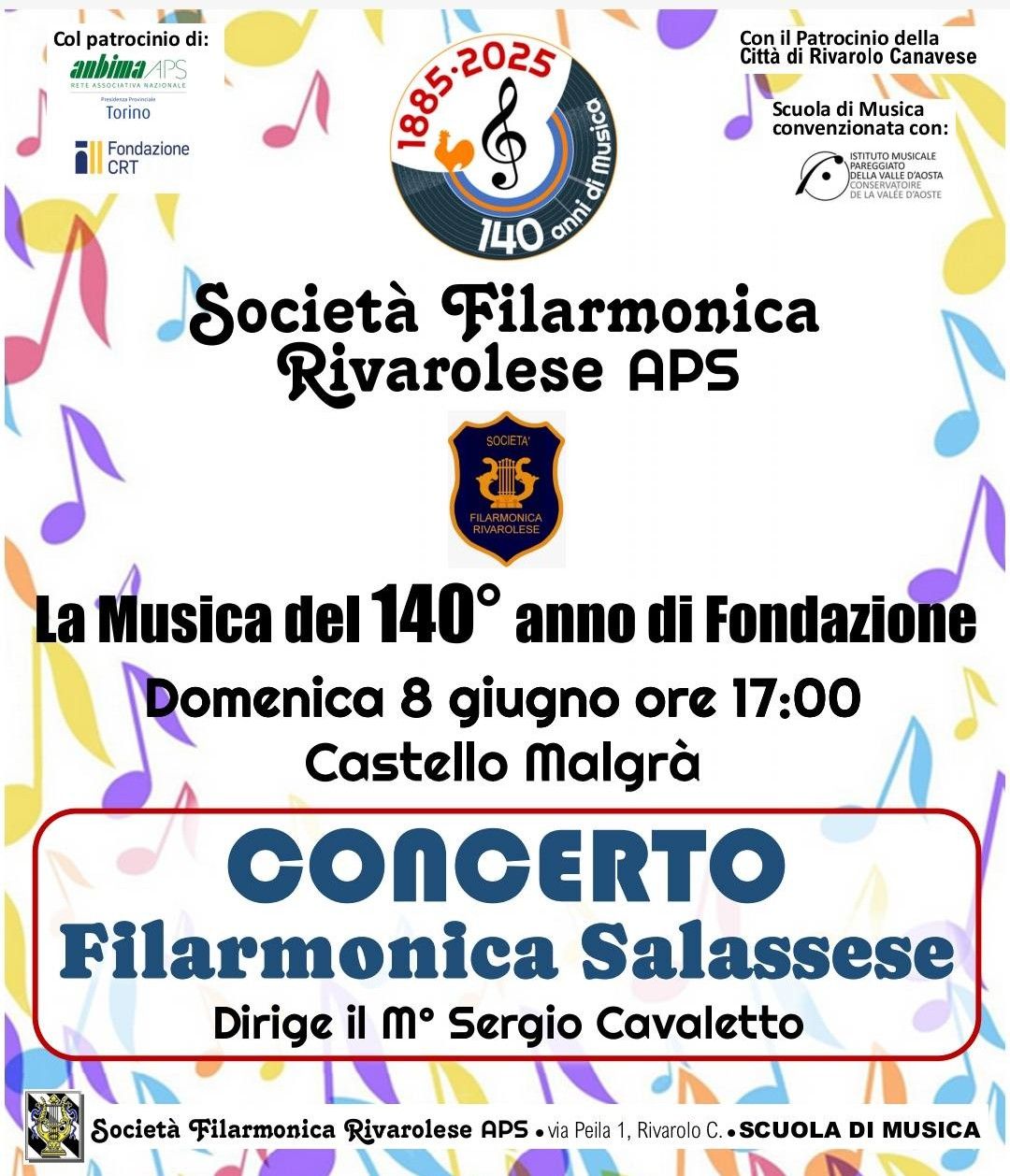 RIVAROLO CANAVESE - Concerto della filarmonica Salassese