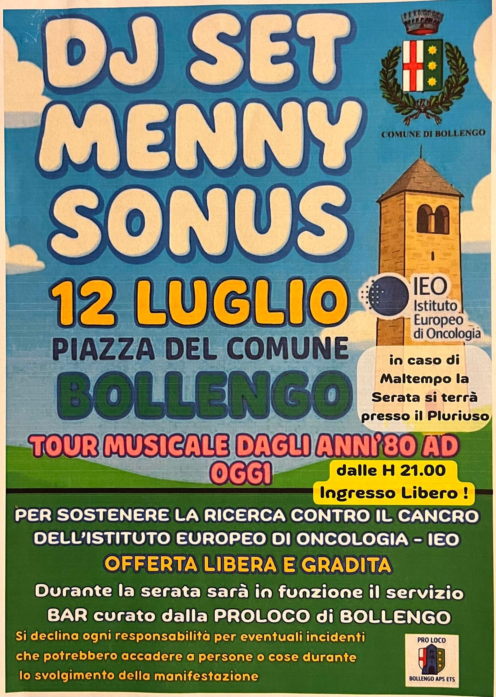 BOLLENGO - Concerto per IEO Istituto Europeo Oncologia